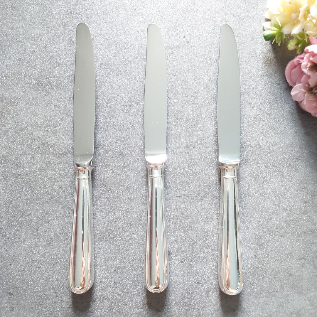 美品 クリストフル アルビ デザートナイフ 3点