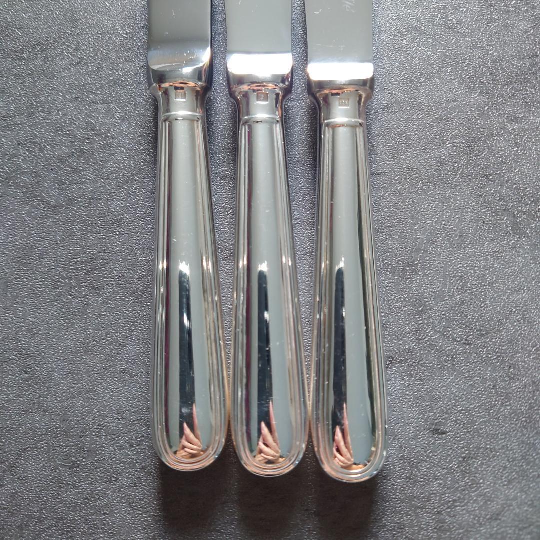 美品 クリストフル アルビ デザートナイフ 3点