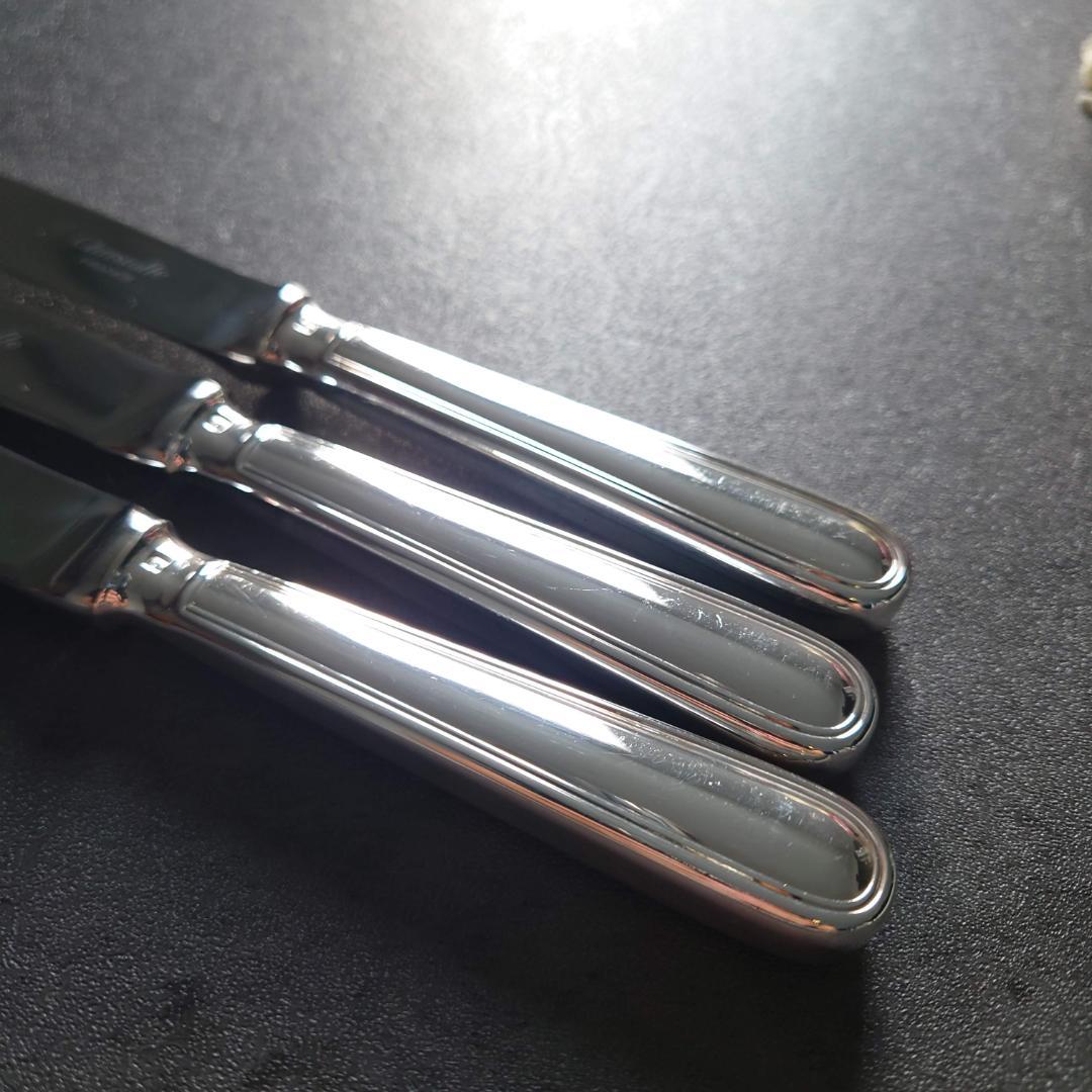 美品 クリストフル アルビ デザートナイフ 3点