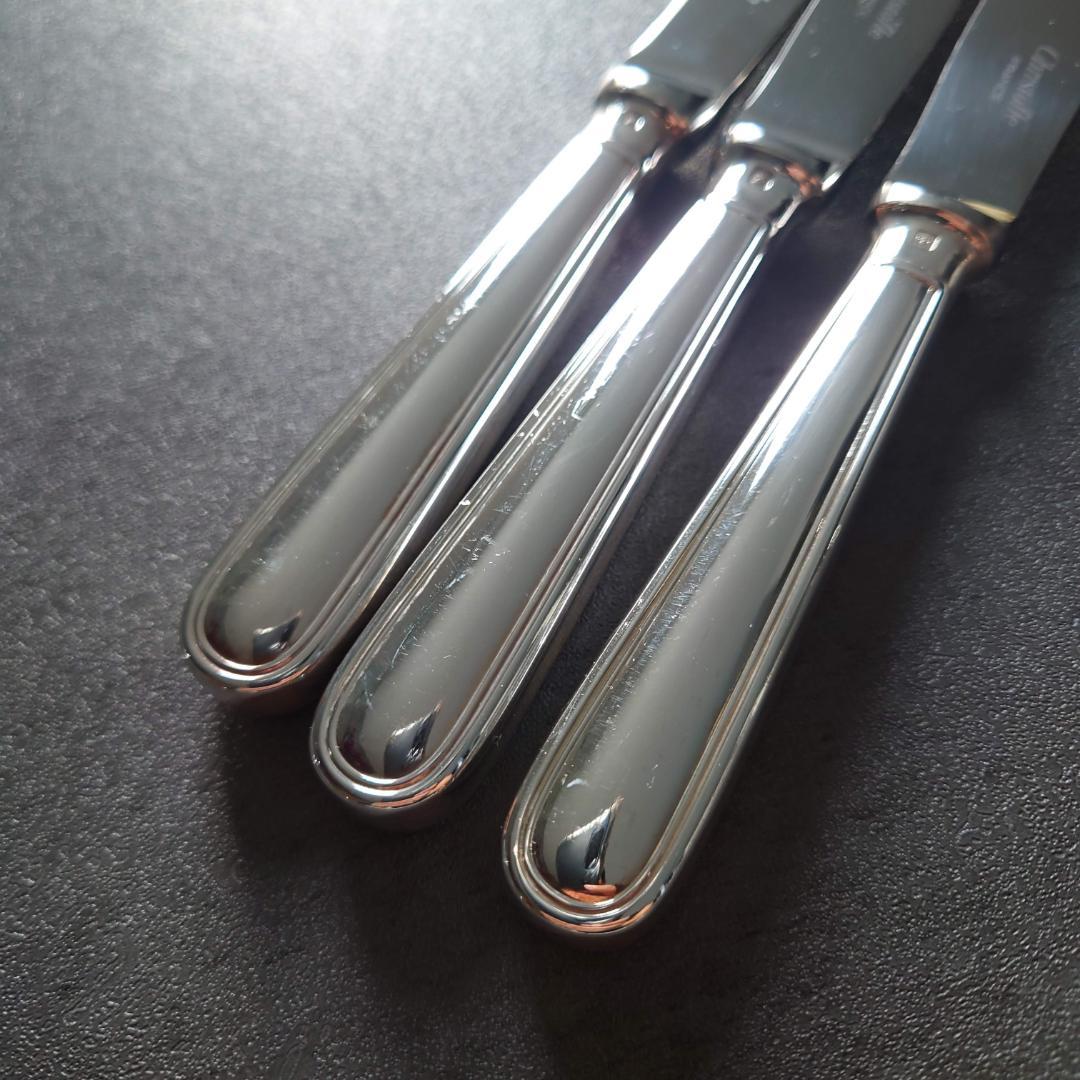 美品 クリストフル アルビ デザートナイフ 3点