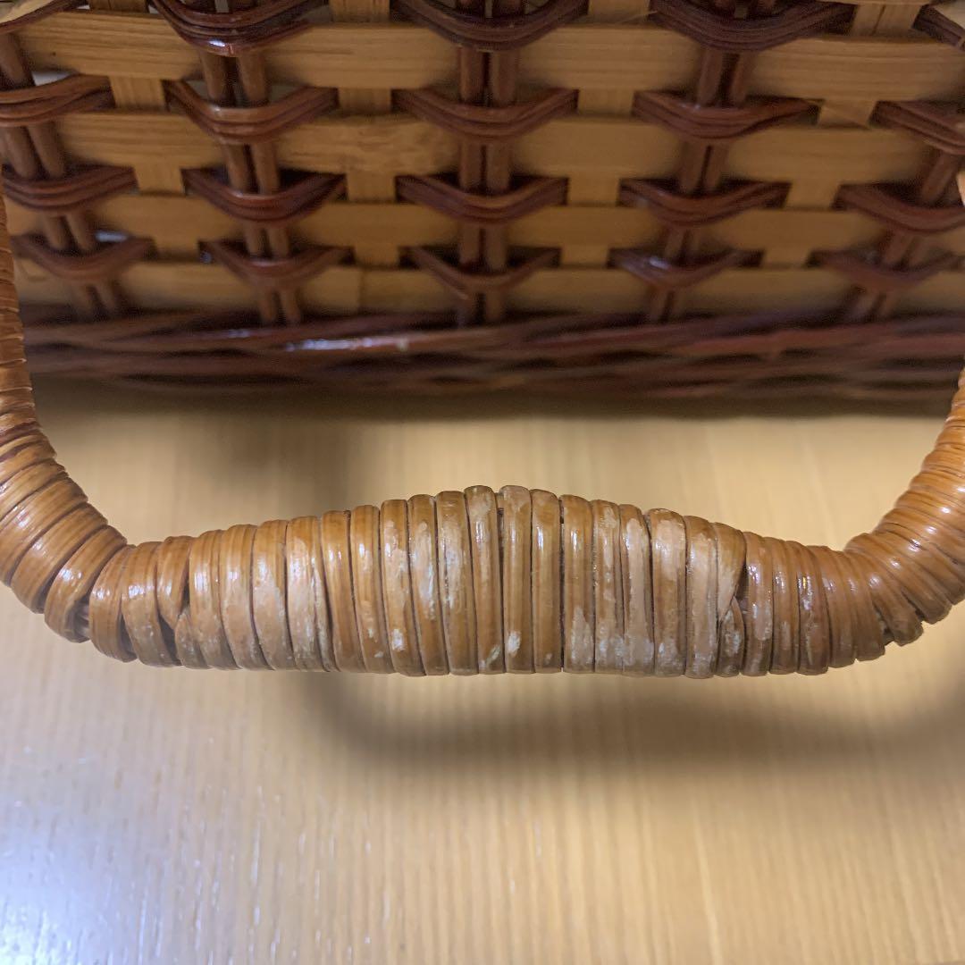 ピクニックバスケット  ふた付き  かごバッグ  かごバスケット