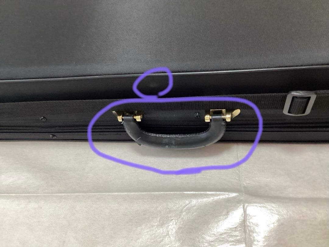 地唄三味線　中棹　ケース付き