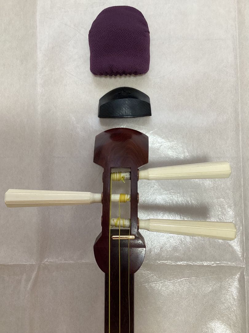 地唄三味線　中棹　ケース付き