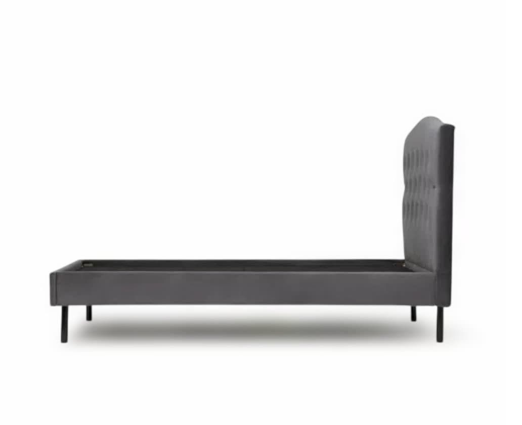 Francfranc フランフラン ブリッサベッド ディンプルセミダブル グレー