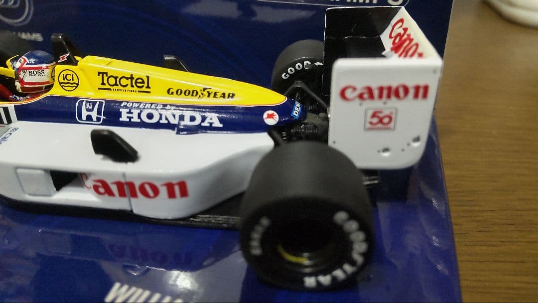 ミニチャンプス製.ウイリアムズ.ホンダ.ＦＷ１１Ｂ.１９８７年. マンセル仕様