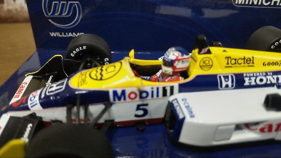ミニチャンプス製.ウイリアムズ.ホンダ.ＦＷ１１Ｂ.１９８７年. マンセル仕様
