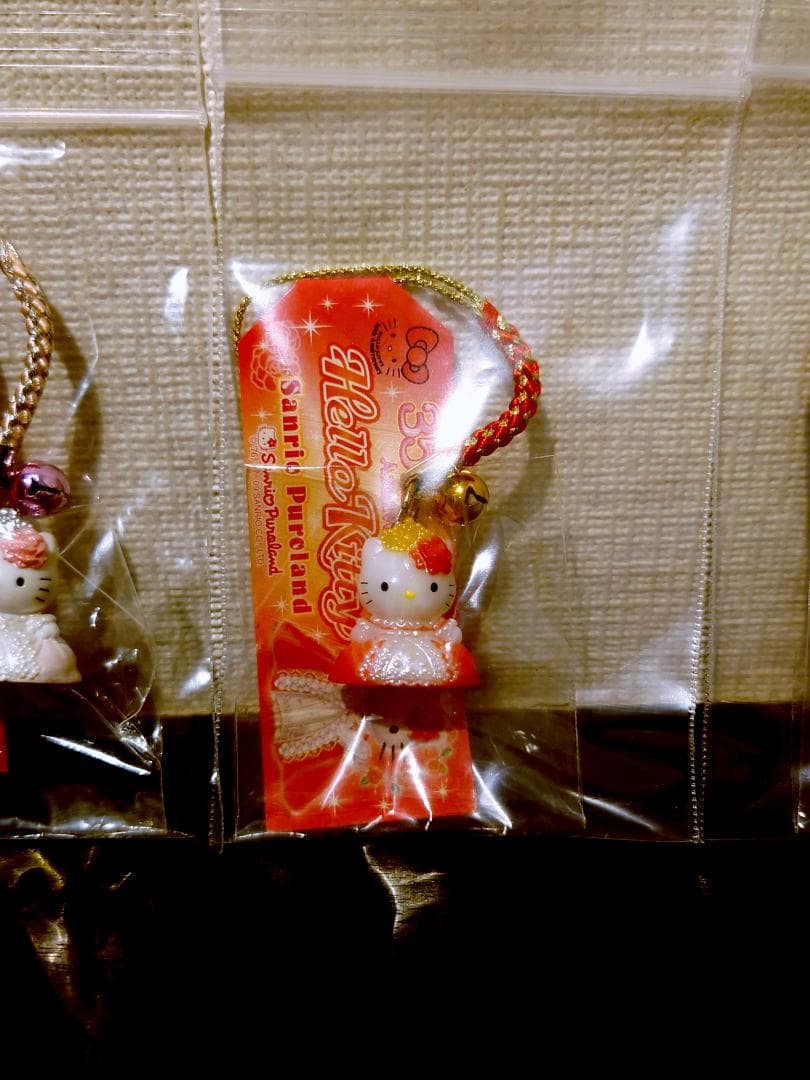 【激レア】ピューロランド キティちゃん 根付け３点セット（バラ売不可）