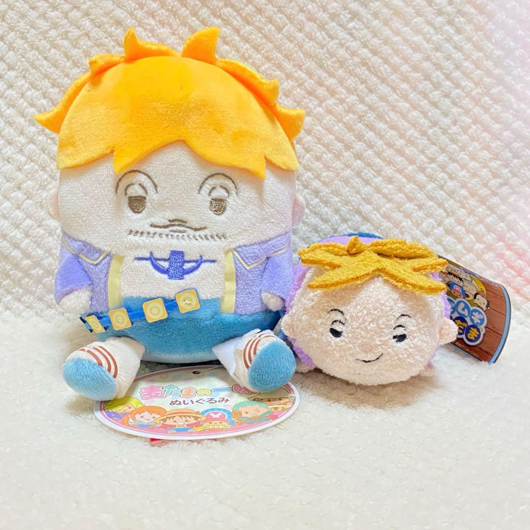 タグ付き 麦たまの一味 ムギムギおてだま マルコ ワンピース ぬいぐるみ