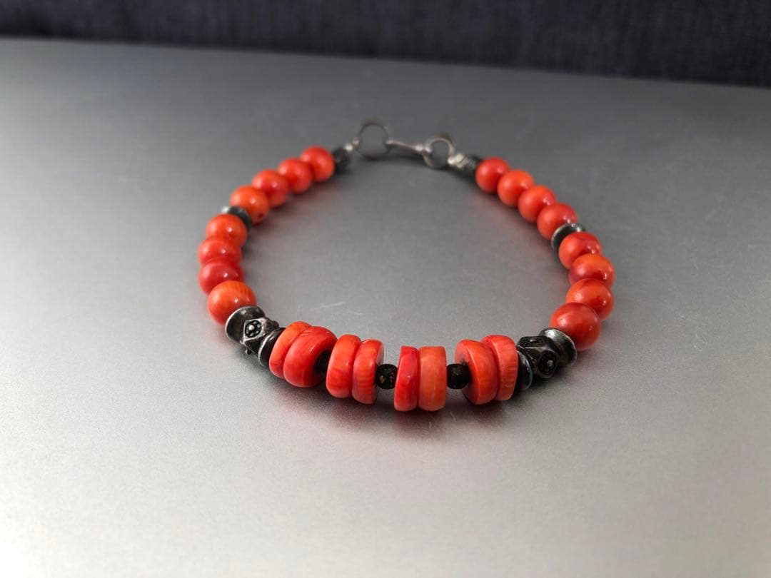 Tibetチベット民族美術ブレスレット＃チベタンコーラル