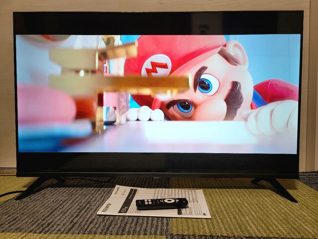 2024年製　GoogleTV搭載4K/HDR対応43V型チューナーレステレビ