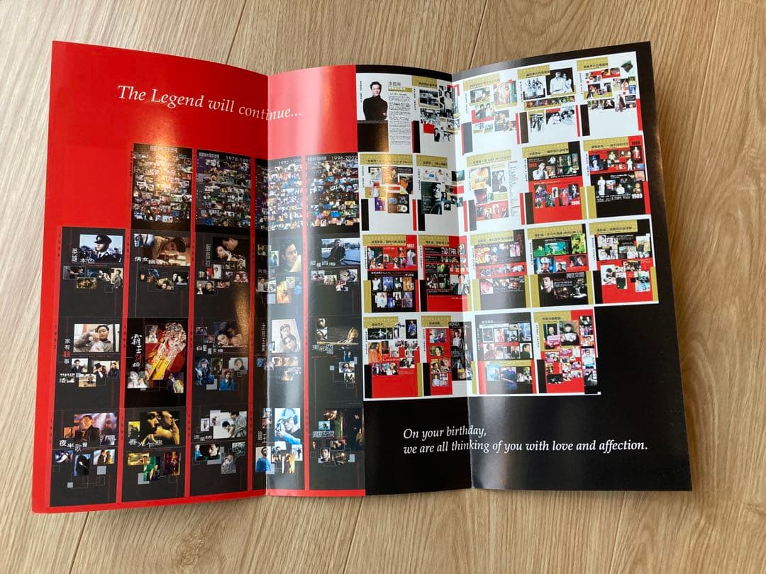 レスリーチャン　red mission ポストカード　パンフレットなど