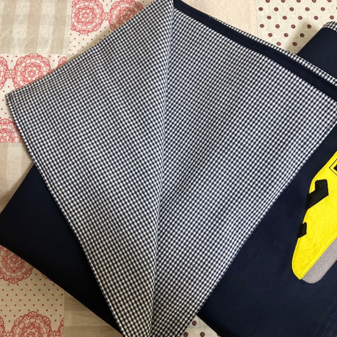 ハンドメイド　新幹線はやぶさ＆こまちレッスンバッグ