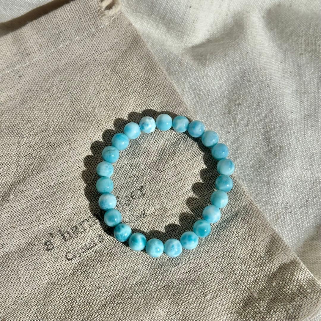 【ラリマー】 ブレスレット　Lalimar Bracelet 数珠