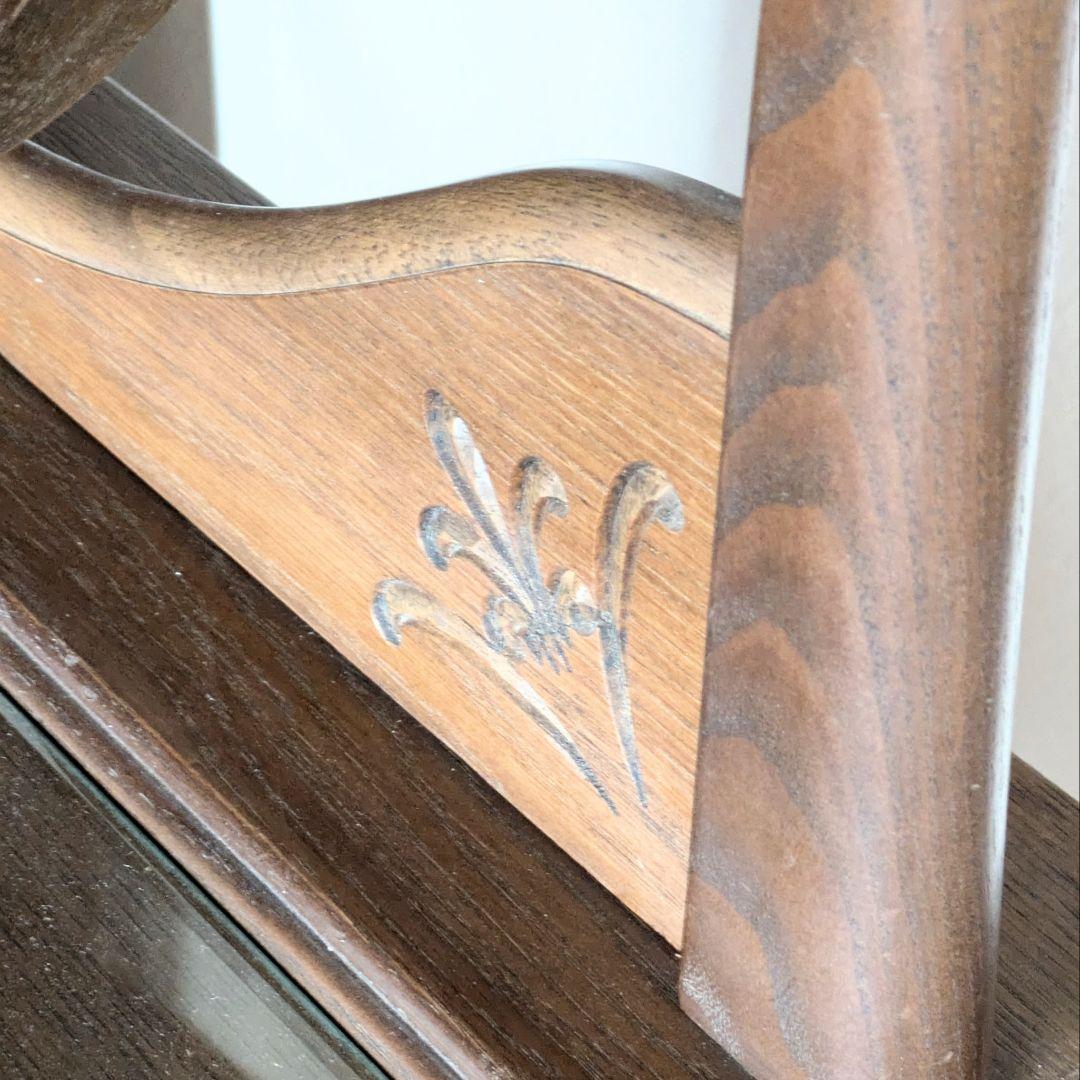 美品☆久和屋 ブローニュ ナラ無垢材 鏡台 ドレッサー ヴィンテージ 静岡県老舗