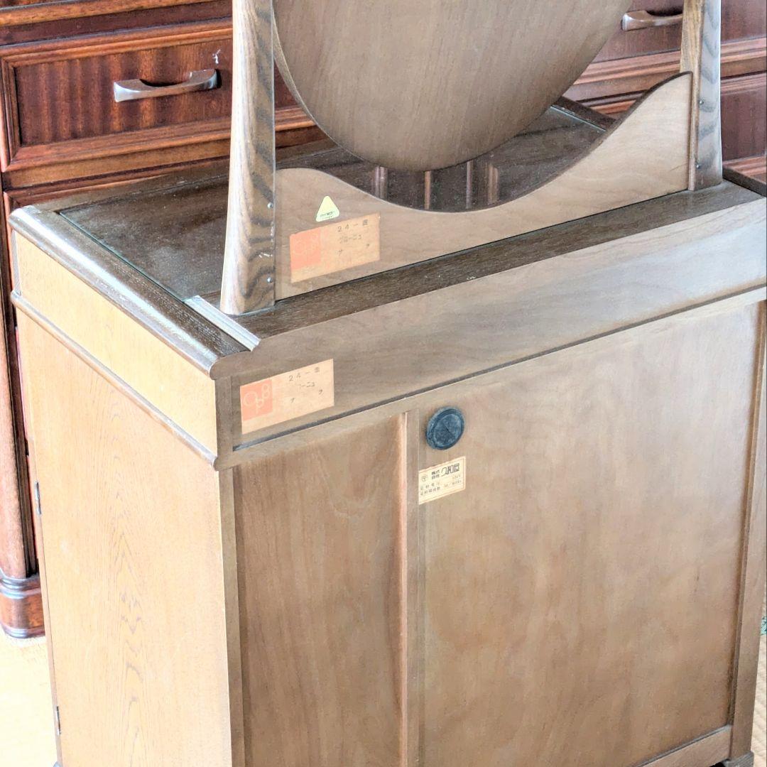 美品☆久和屋 ブローニュ ナラ無垢材 鏡台 ドレッサー ヴィンテージ 静岡県老舗