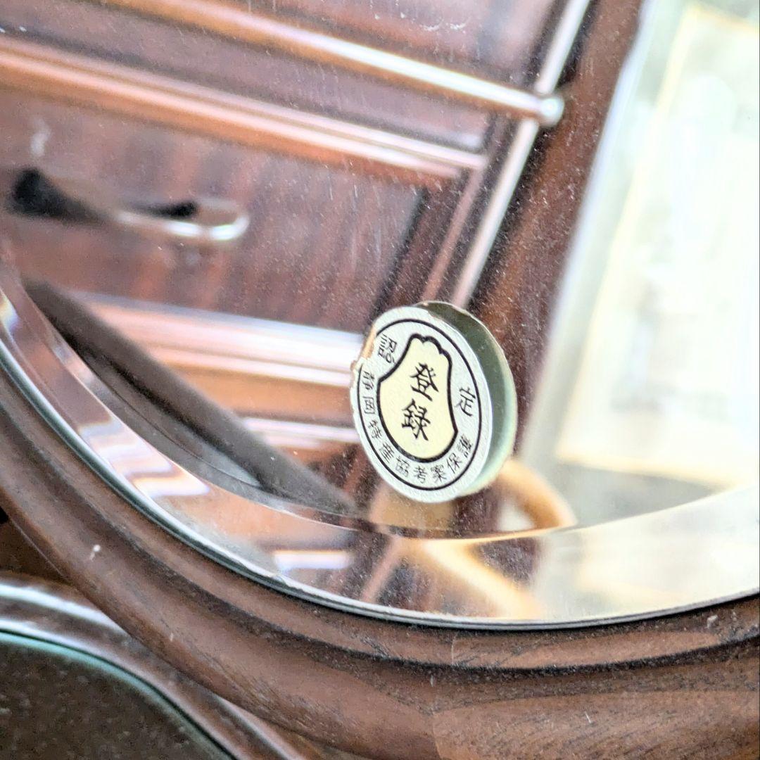 美品☆久和屋 ブローニュ ナラ無垢材 鏡台 ドレッサー ヴィンテージ 静岡県老舗