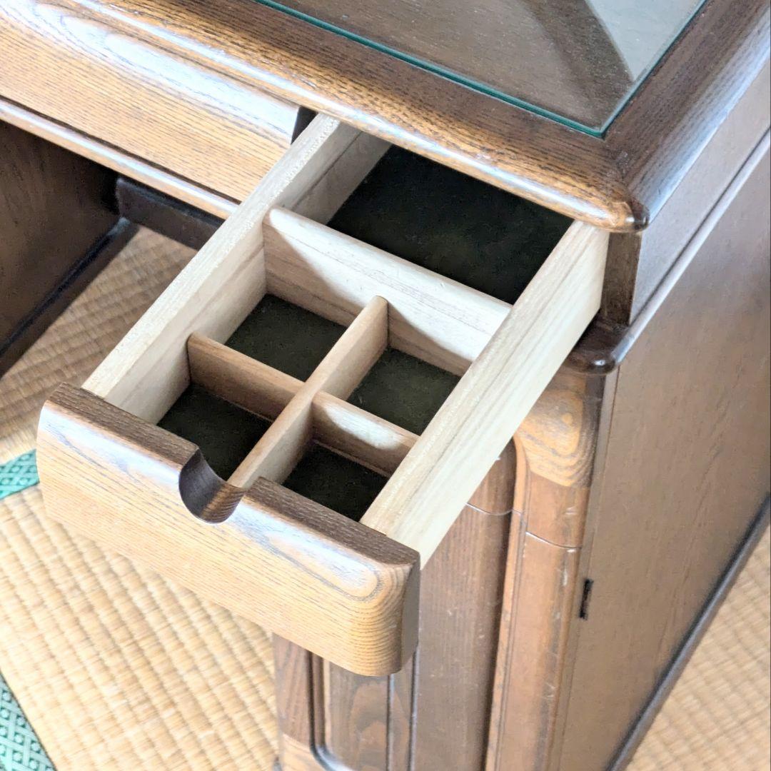 美品☆久和屋 ブローニュ ナラ無垢材 鏡台 ドレッサー ヴィンテージ 静岡県老舗