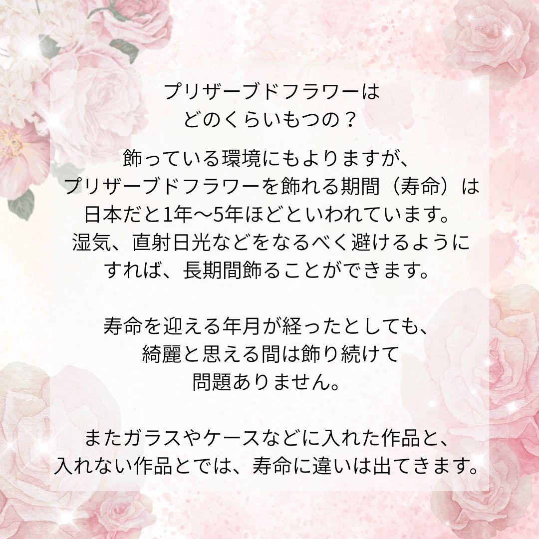 仏花 「やすらぎ」ガラスドーム中　一対　プリザーブドフラワー 　ギフト 　F17