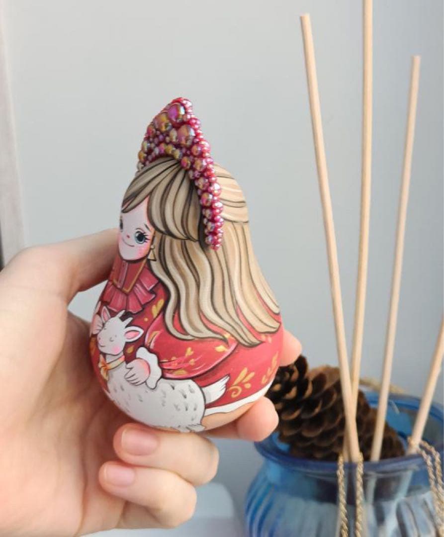 ロシア雑貨☆民族衣装起き上がりこぼし３点ココシニクKokoshnikマルガリータ