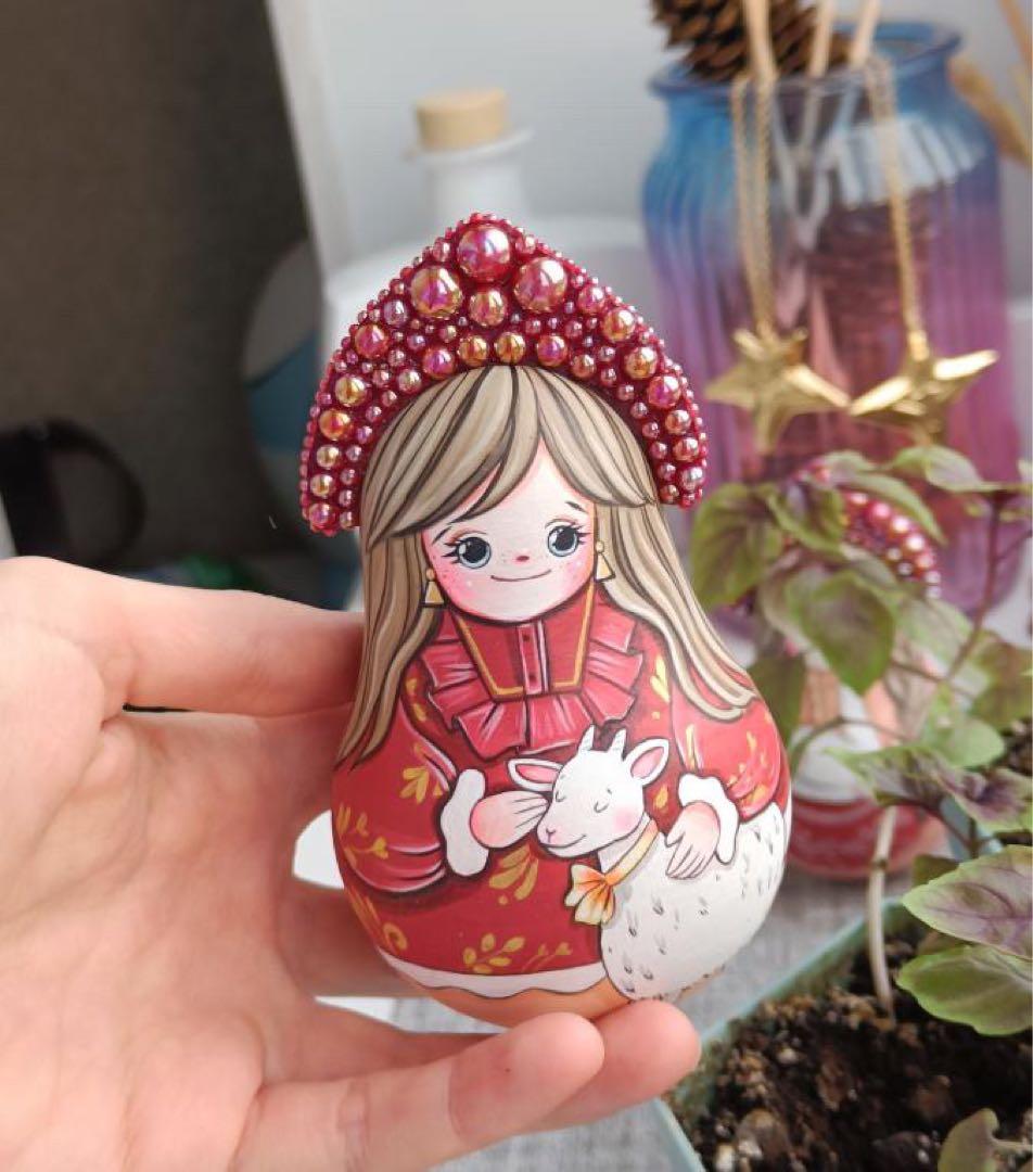 ロシア雑貨☆民族衣装起き上がりこぼし３点ココシニクKokoshnikマルガリータ