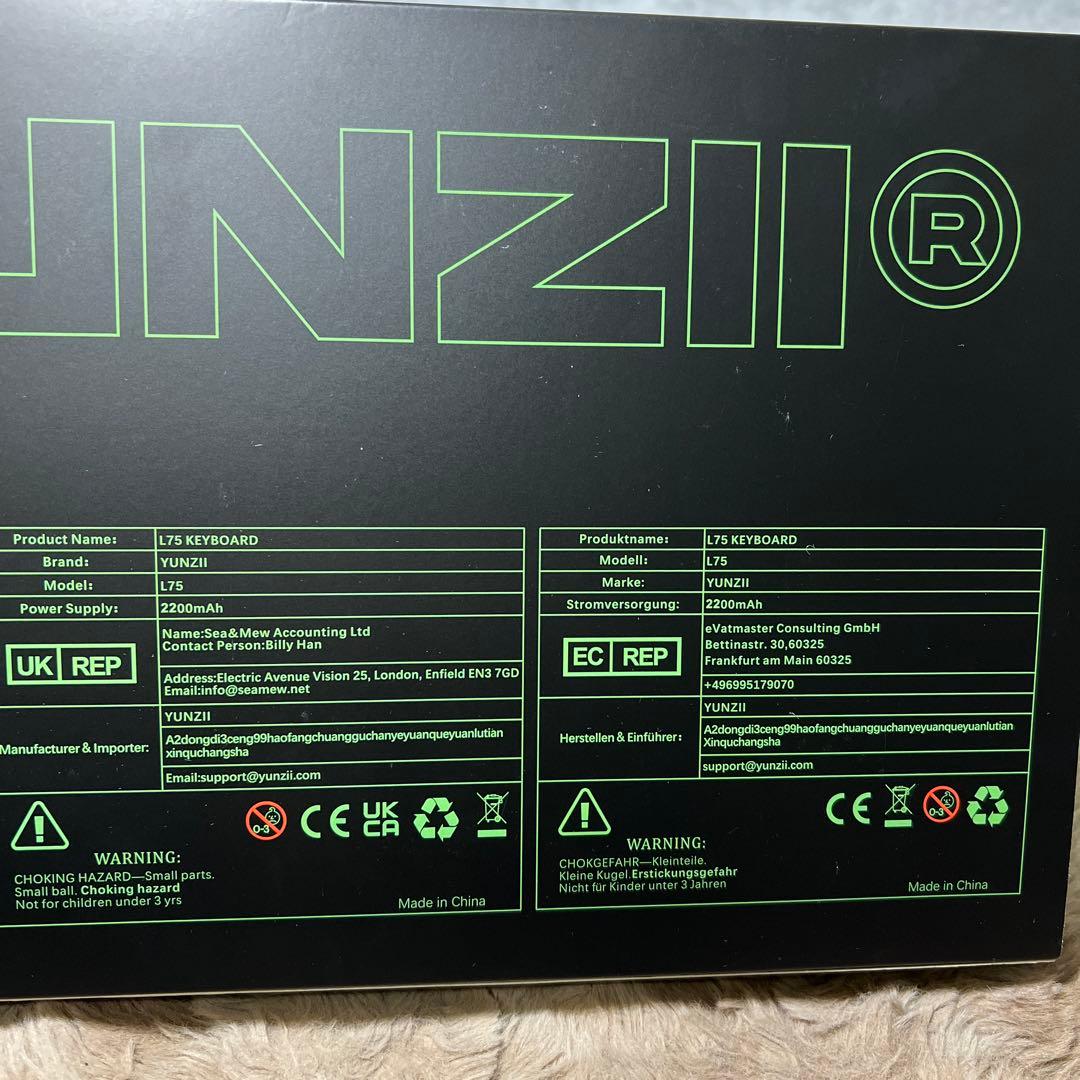 新品　YUNZII L75 KEYBOARD