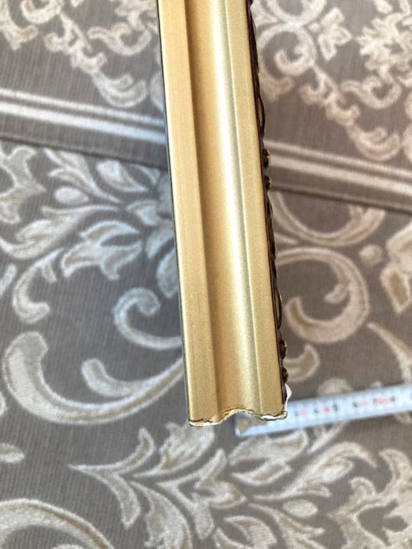 磁器薔薇　ゴールド額　アンティーク