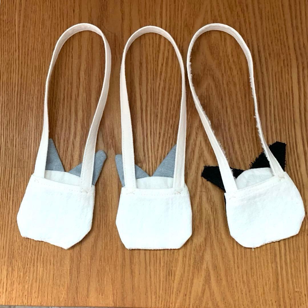 ハンドメイドK 着せ替え人形　ポレットちゃん用　ネコのポシェット