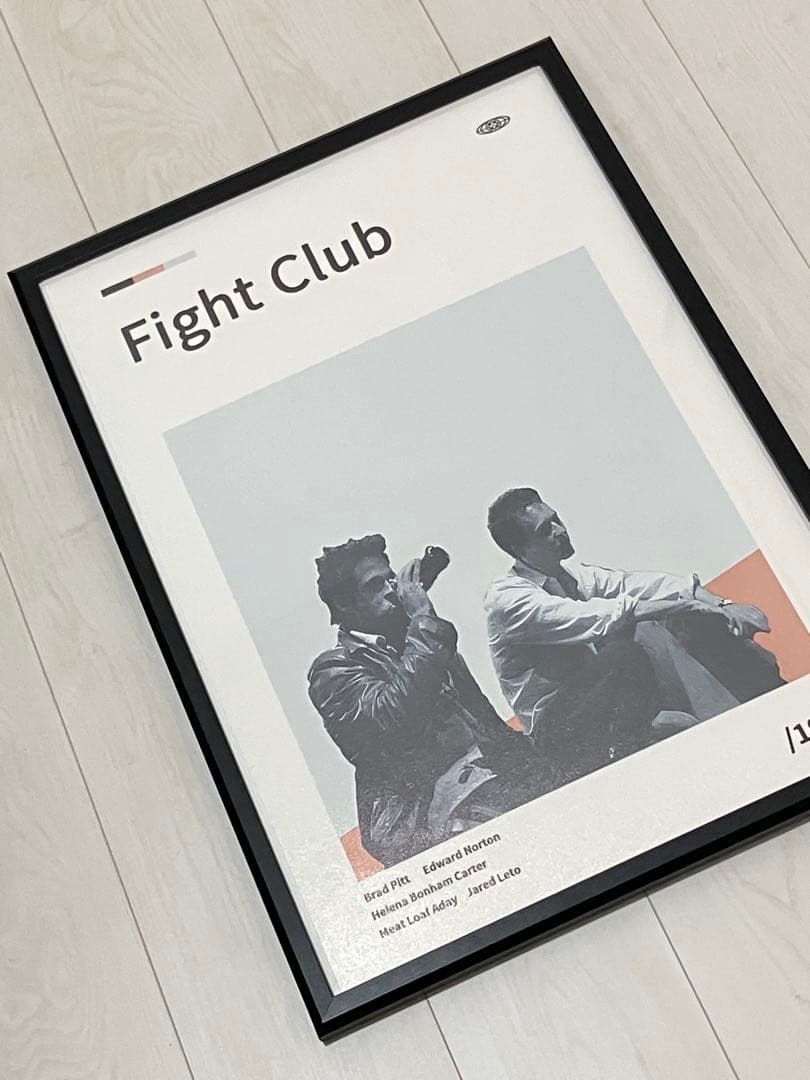 【額縁付き】ファイトクラブ fight club 映画 A2ポスター 黒枠