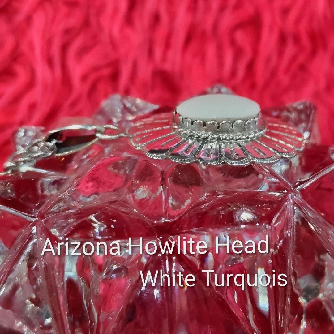Arizona Howlite Head (ホワイトターコイズ)