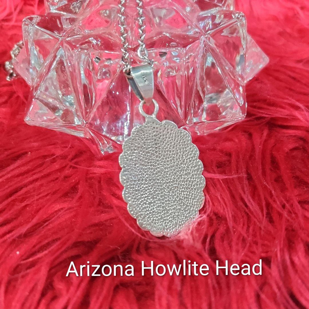 Arizona Howlite Head (ホワイトターコイズ)