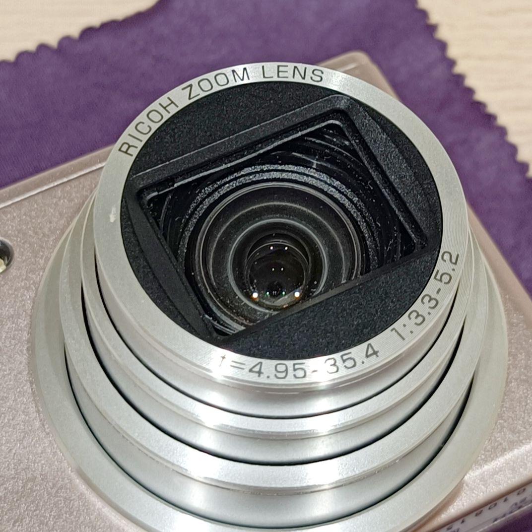 美品 ジャンク RICOH CX1 ピンク デジカメ 充電器 付属品多数