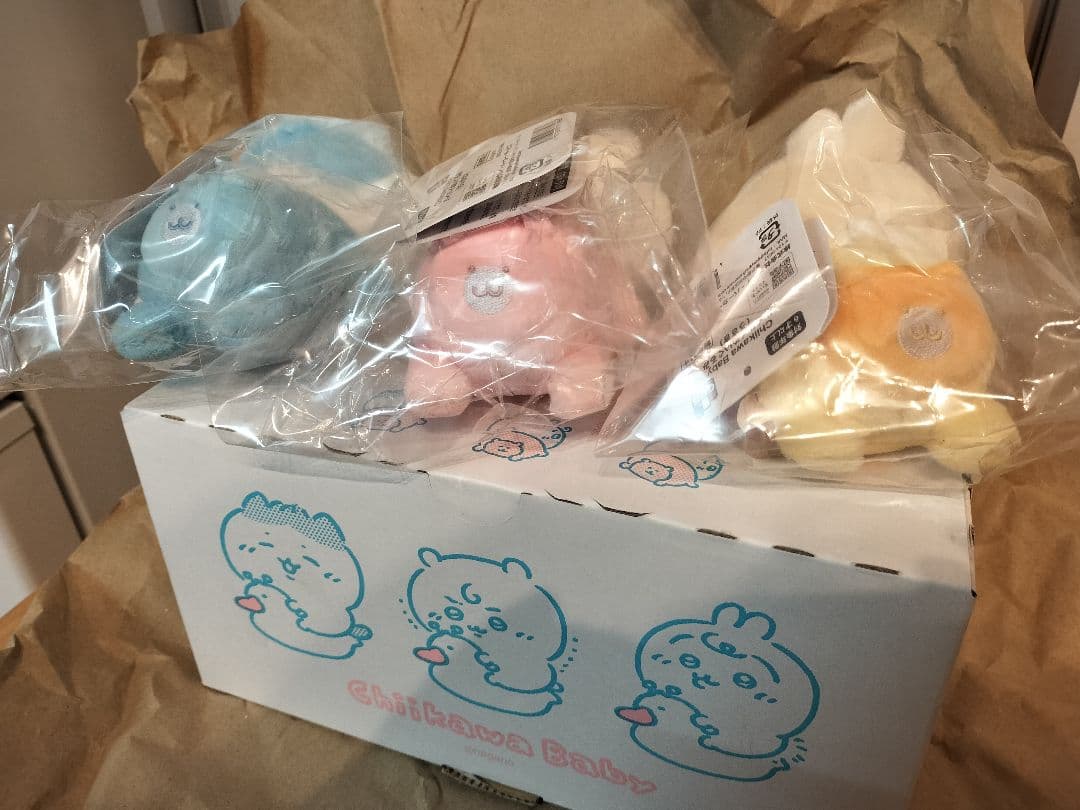 ちいかわベビー ハイハイぬいぐるみ ちいかわ うさぎ ハチワレ 3点 まとめ売り