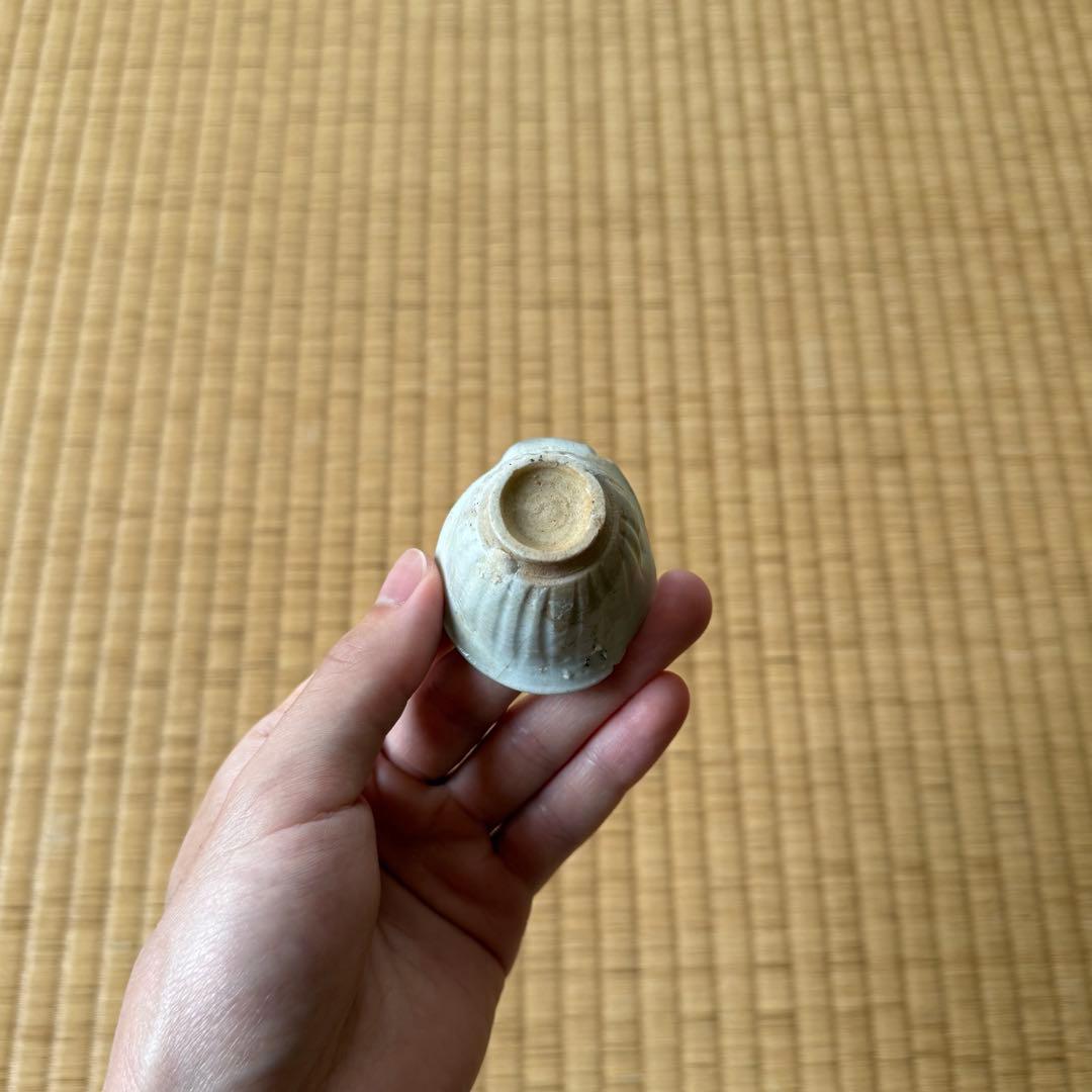 初期伊万里 鎬文 盃 ぐい呑み 江戸時代 陶片 古唐津 古伊万里 古美術