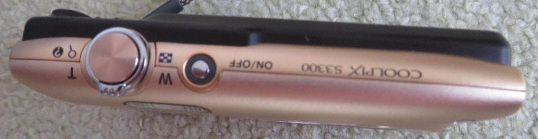 ■　動作済/Nikon COOLPIX S3300/光学6倍/1.6M/金　■