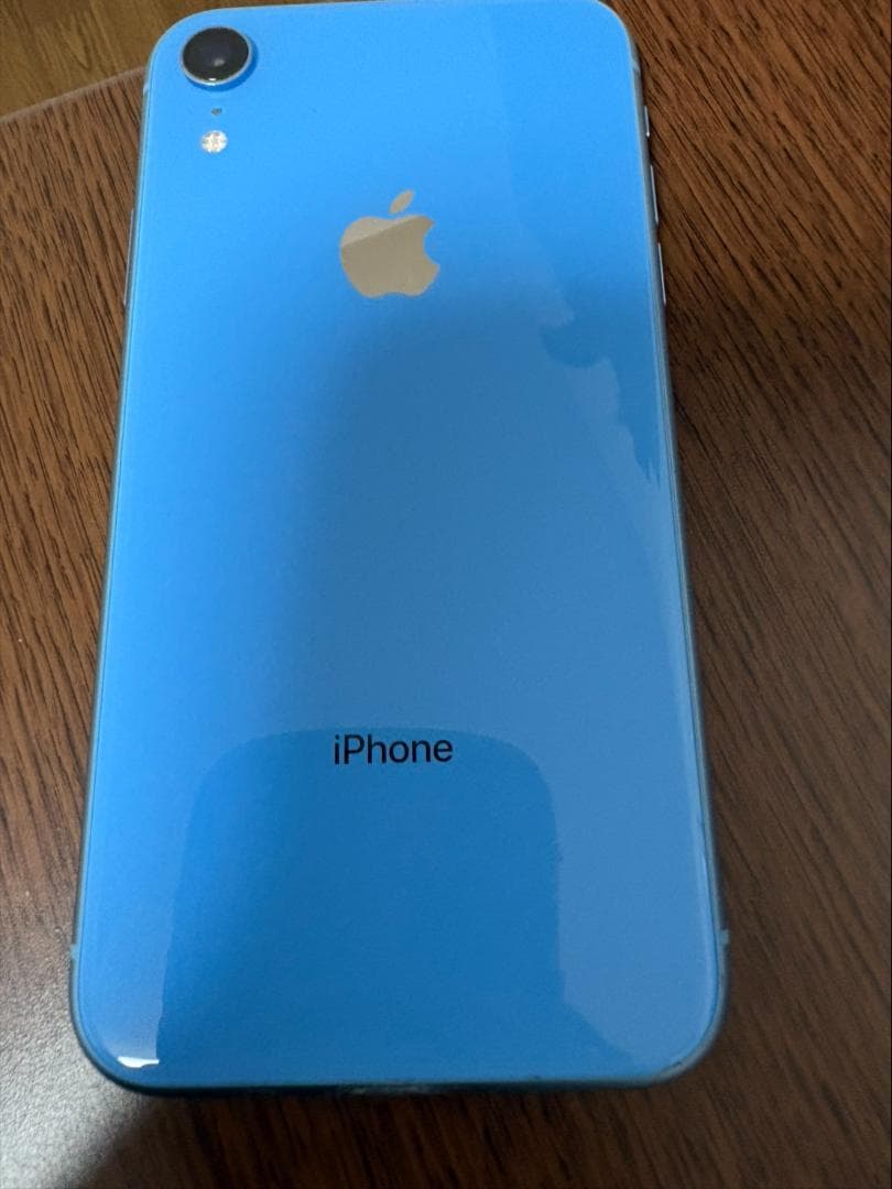 iPhone XR 64GB 本体 ブルー 充電ケーブル付き