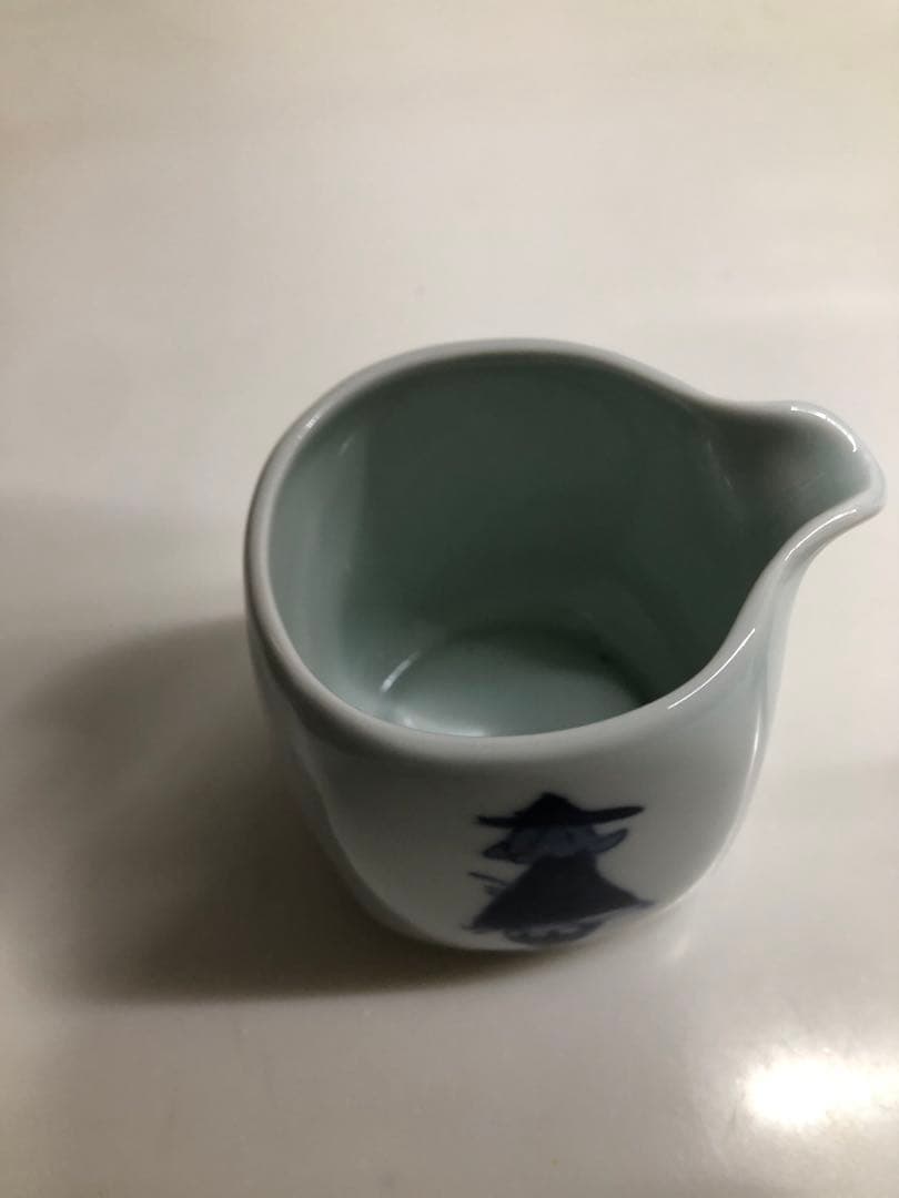 有田焼 しん窯 青花 手描き 染付 南蛮人と船　2点セット