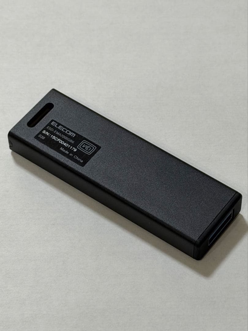 【PS4/5】ELECOM 外付けSSD 2TB USB3.2