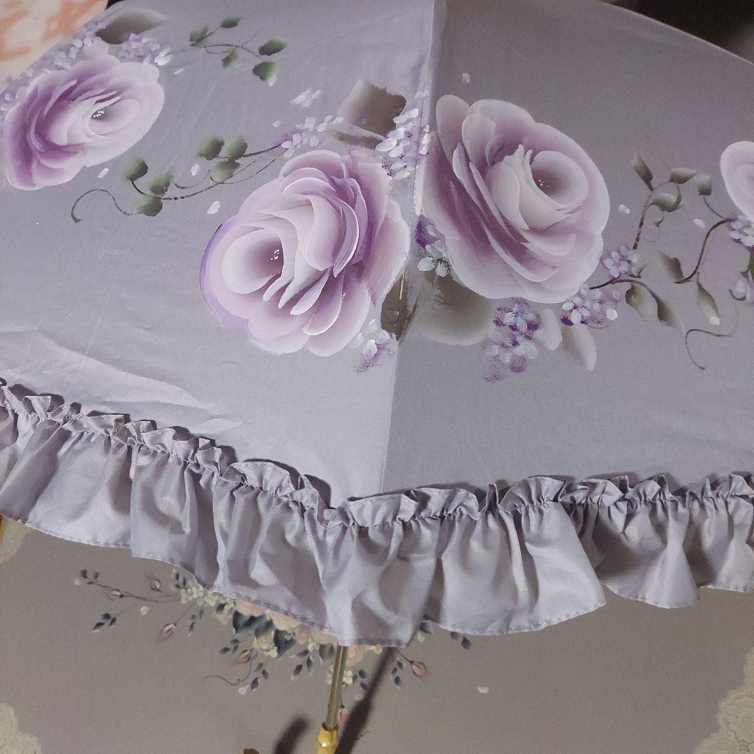 傘、ハンディファンお薬手帳 トールペイント