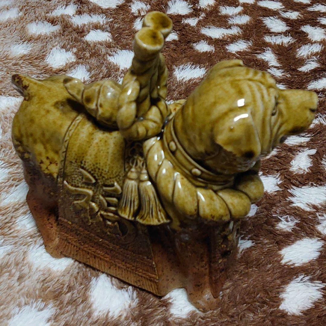 土佐犬　置物　縁起物