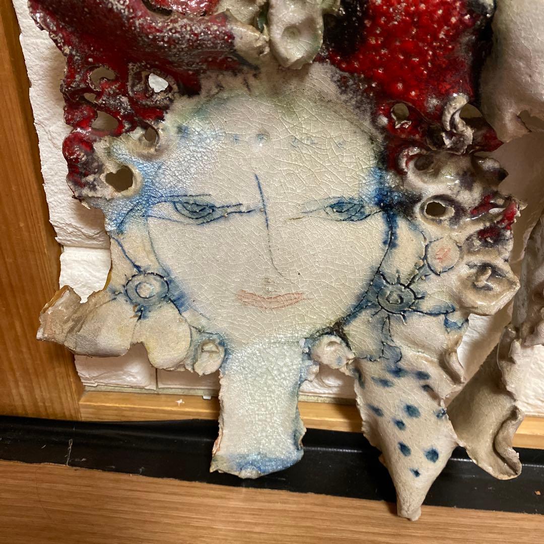 立体壁画　陶器