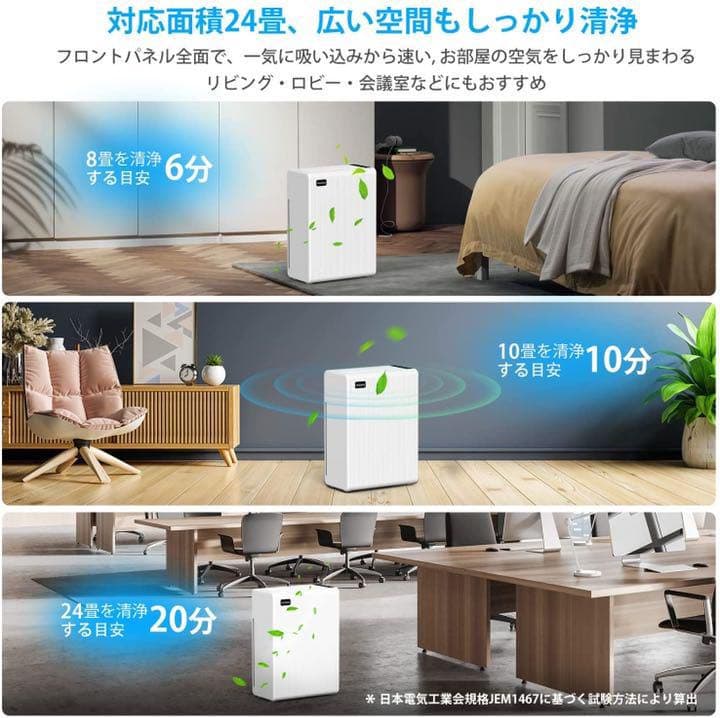 新発売】空気清浄機 花粉３重ウイルス除去 アレルギー対策