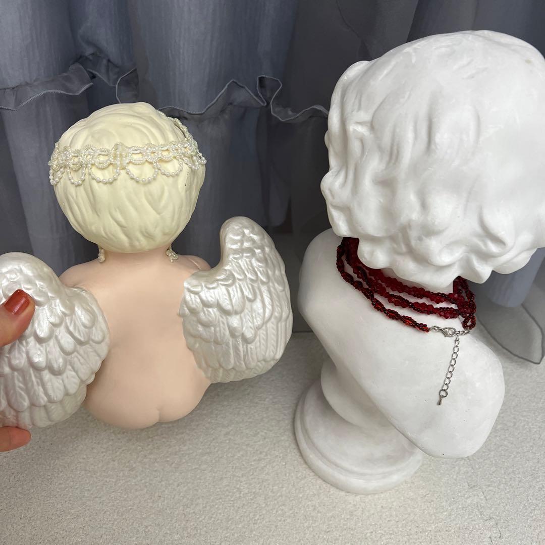 天使　女の子　オブジェ　2点セット