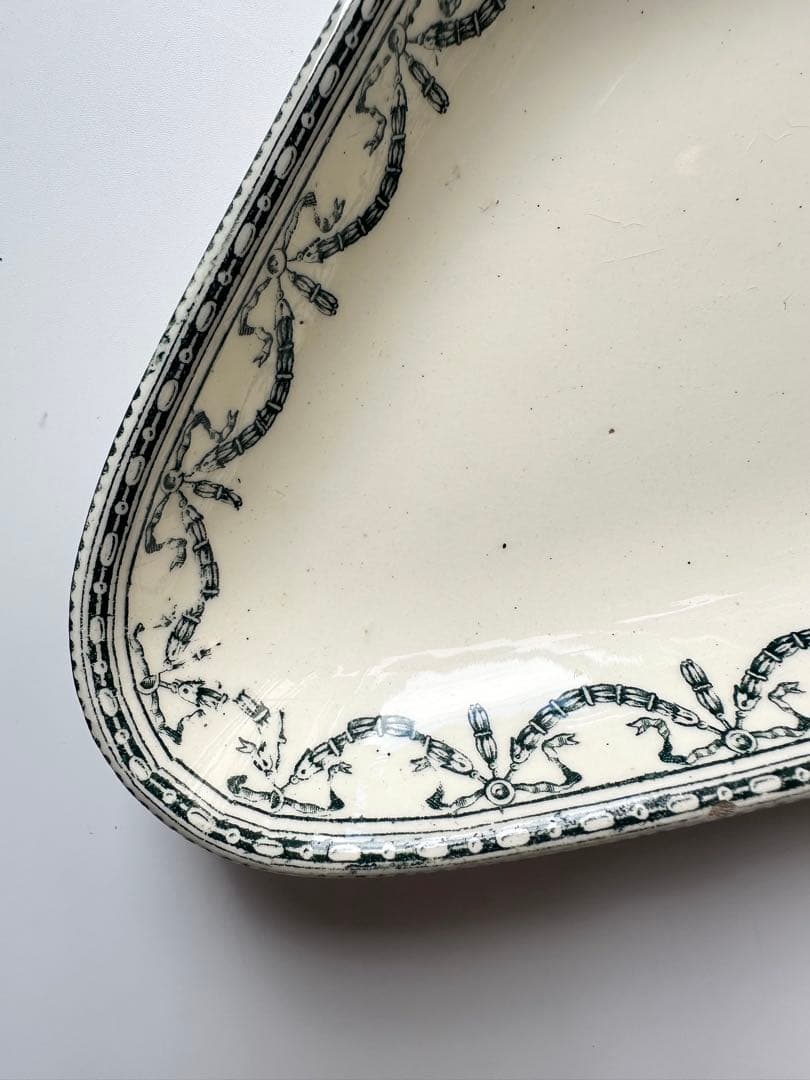 SALINS ラヴィエ　サラン窯　フランス　アンティーク　プレート　皿