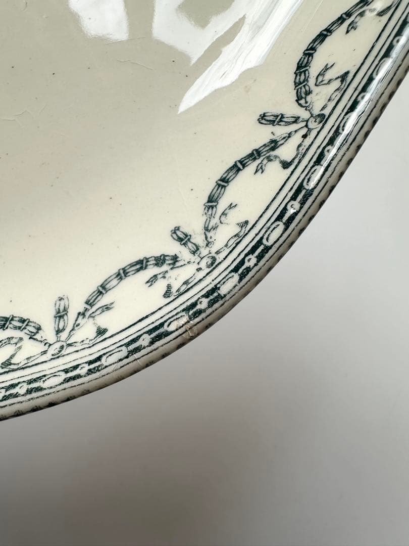 SALINS ラヴィエ　サラン窯　フランス　アンティーク　プレート　皿