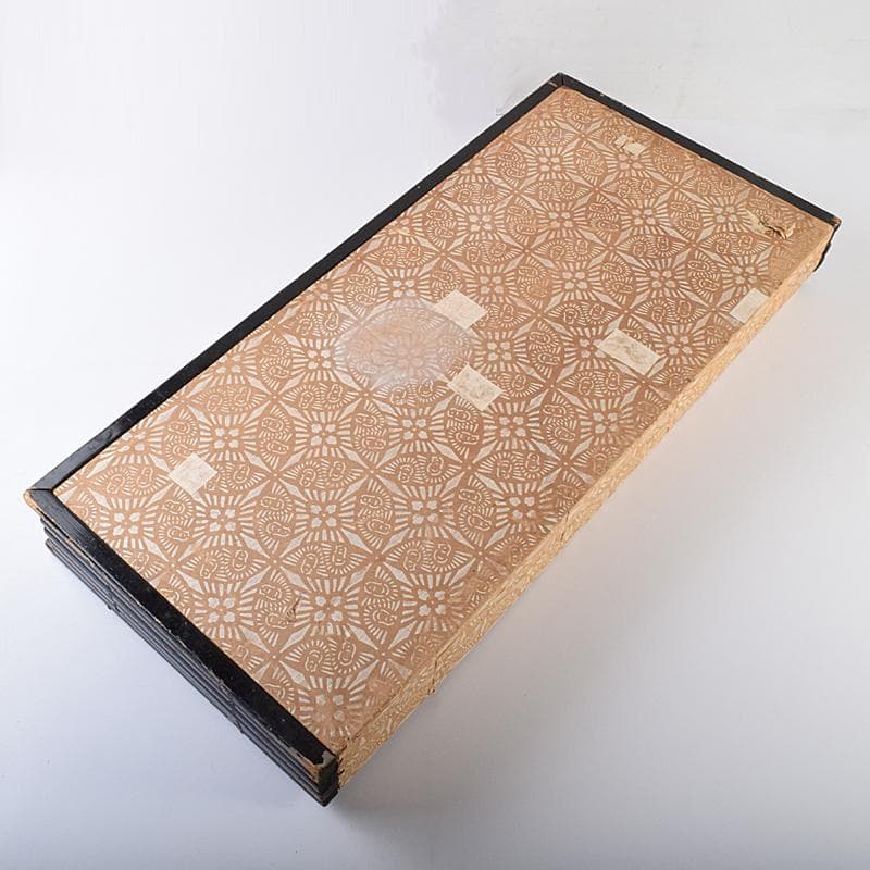 書画　支那事変　野砲戦図　小屏風　衝立　M　R7573B