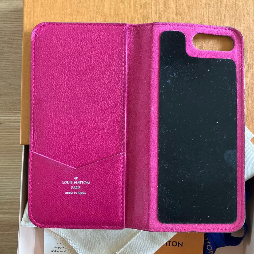 レ*ン様 ルイヴィトン iPhone 7Plus マヒナ スマホケース　ベージュ