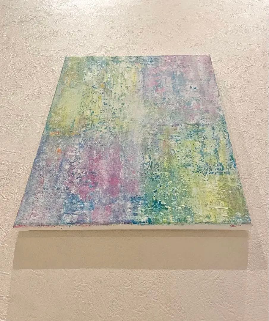 240 抽象画 アクリル画 アート 原画 キャンバスボード F6 雨上がり