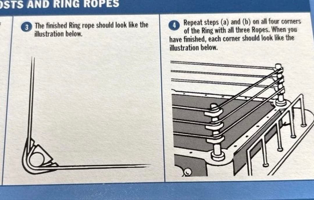 フィギュア用プロレスリング（ゴング付き）＋WWFレスラーフィギュア