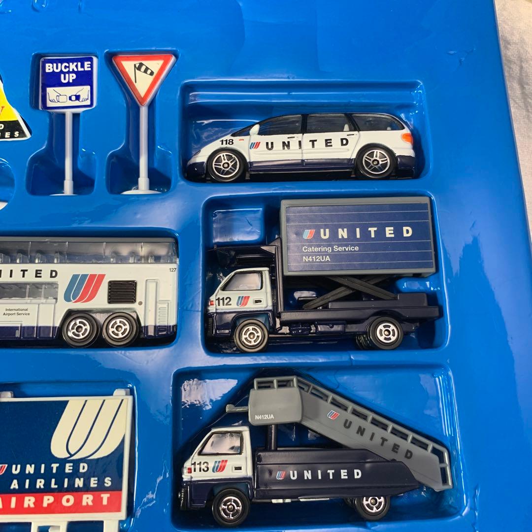 ユナイテッド航空　飛行機セット　プレイセット　アメリカ版