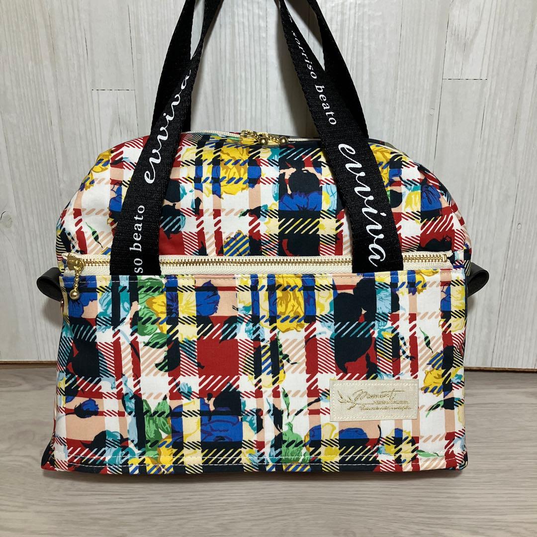 大　ボストンバッグ　リバティ　 カーライン・レベル 2way ミニポーチ